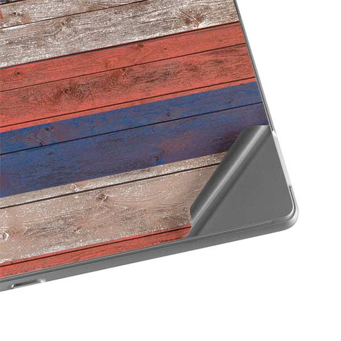 Hawaiian Flag Dark Wood Surface Pro 8 Skin