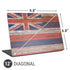 Hawaiian Flag Dark Wood Universal Laptop 12in (9.8 x 6.8in) Skin
