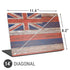 Hawaiian Flag Dark Wood Universal Laptop 14in (11.4 x 8.2in) Skin