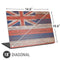 Hawaiian Flag Dark Wood Universal Laptop 18in (14.6 x 10.6in) Skin