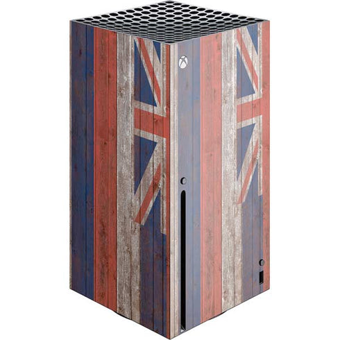 Hawaiian Flag Dark Wood Xbox Series X Console Skin