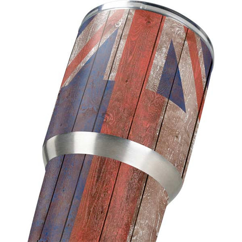 Hawaiian Flag Dark Wood Yeti 30oz Rambler Tumbler Skin