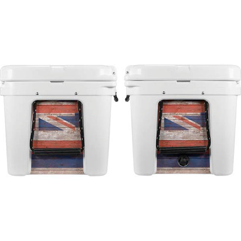 Hawaiian Flag Dark Wood YETI Tundra 65 Hard Cooler Skin
