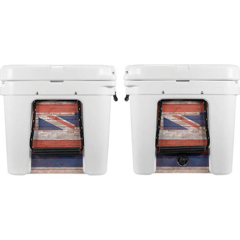 Hawaiian Flag Dark Wood YETI Tundra 75 Hard Cooler Skin