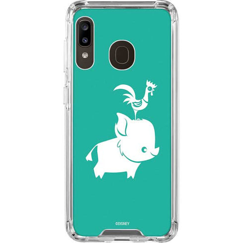 Disney Moana Heihei and Pua Galaxy A30 Clear Case
