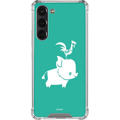 Disney Moana Heihei and Pua Galaxy S23 Plus Clear Case