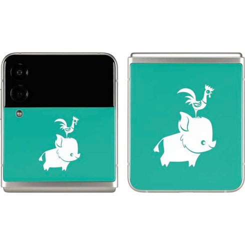 Disney Moana Heihei and Pua Galaxy Z Flip3 5G Skin