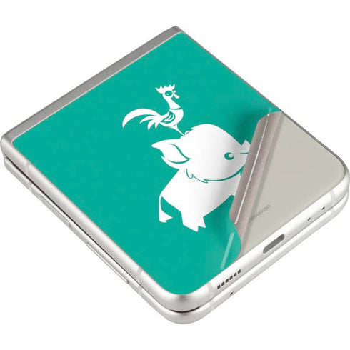 Disney Moana Heihei and Pua Galaxy Z Flip3 5G Skin