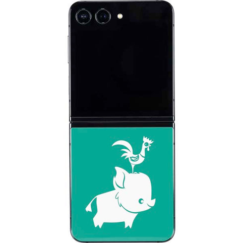 Disney Moana Heihei and Pua Galaxy Z Flip5 5G Skin