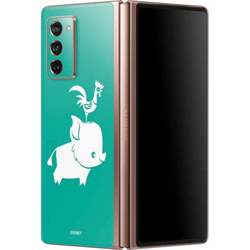 Disney Moana Heihei and Pua Galaxy Z Fold2 5G Skin