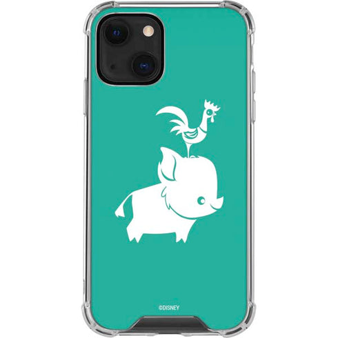 Disney Moana Heihei and Pua iPhone 14 Plus Clear Case