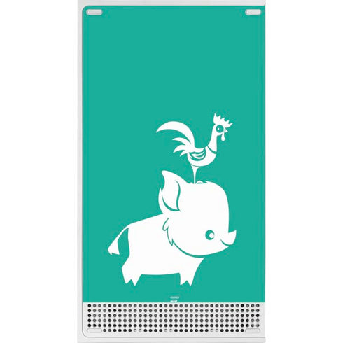 Disney Moana Heihei and Pua Xbox Series S Console Skin