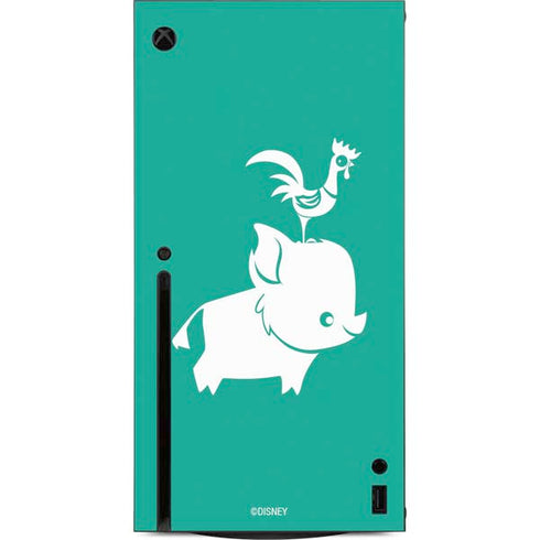 Disney Moana Heihei and Pua Xbox Series X Console Skin