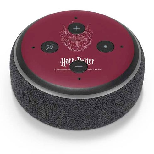 Wizarding Worlds Harry Potter Hogwarts Crest Amazon Echo Dot Skin