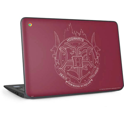 Wizarding Worlds Harry Potter Hogwarts Crest HP Chromebook Skin