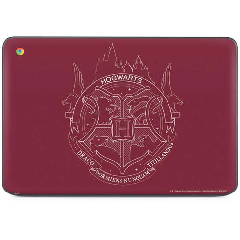 Wizarding Worlds Harry Potter Hogwarts Crest HP Chromebook Skin