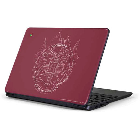 Wizarding Worlds Harry Potter Hogwarts Crest Samsung Chromebook Skin
