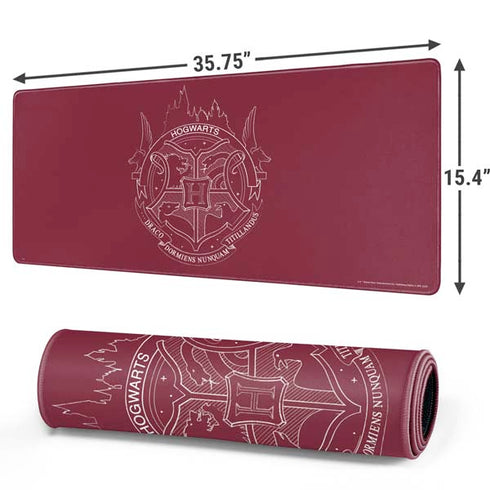 Wizarding Worlds Harry Potter Hogwarts Crest Gaming Mouse Pad