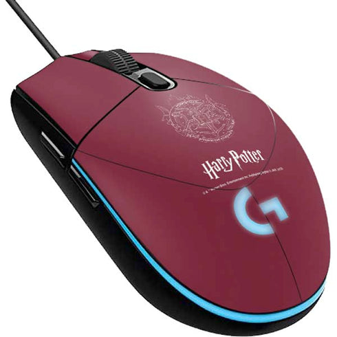 Wizarding Worlds Harry Potter Hogwarts Crest G203 Prodigy RGB Wired Gaming Mouse Skin