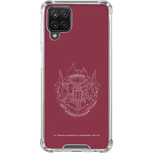 Wizarding Worlds Harry Potter Hogwarts Crest Galaxy A12 Clear Case