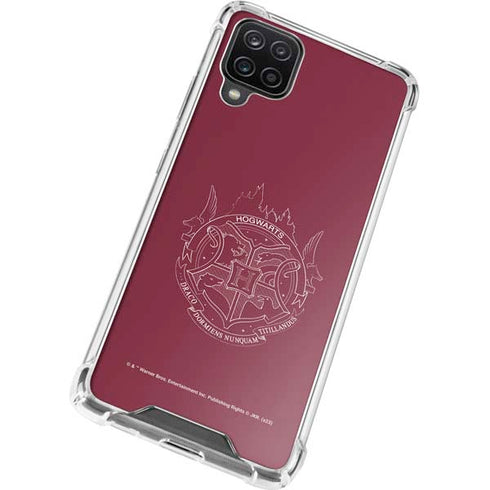Wizarding Worlds Harry Potter Hogwarts Crest Galaxy A12 Clear Case