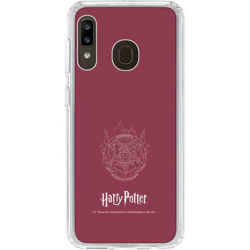 Wizarding Worlds Harry Potter Hogwarts Crest Galaxy A20 Clear Case