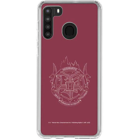 Wizarding Worlds Harry Potter Hogwarts Crest Galaxy A21 Clear Case