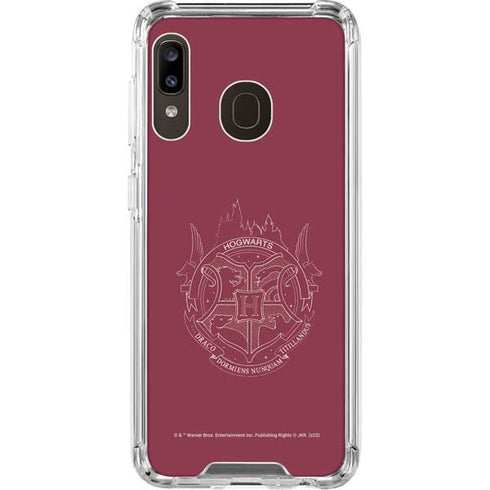Wizarding Worlds Harry Potter Hogwarts Crest Galaxy A30 Clear Case