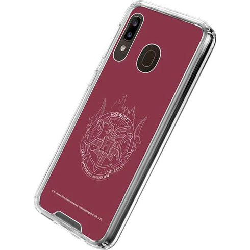 Wizarding Worlds Harry Potter Hogwarts Crest Galaxy A30 Clear Case
