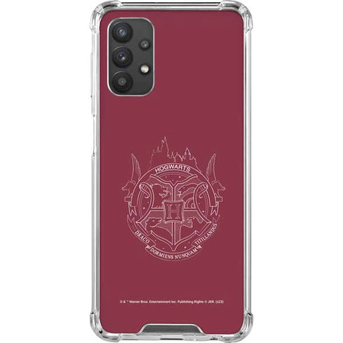 Wizarding Worlds Harry Potter Hogwarts Crest Galaxy A32 5G Clear Case