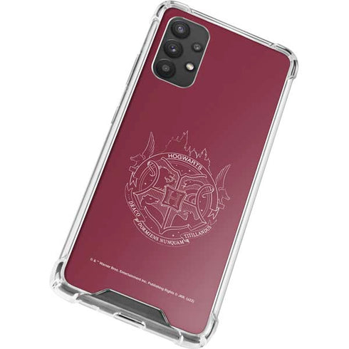 Wizarding Worlds Harry Potter Hogwarts Crest Galaxy A32 5G Clear Case