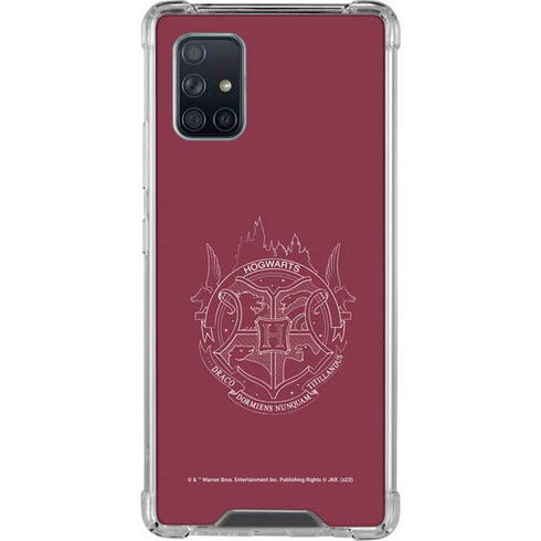 Wizarding Worlds Harry Potter Hogwarts Crest Galaxy A71 5G Clear Case