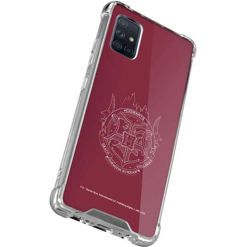 Wizarding Worlds Harry Potter Hogwarts Crest Galaxy A71 5G Clear Case