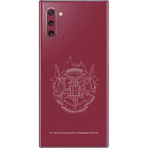 Wizarding Worlds Harry Potter Hogwarts Crest Galaxy Note 10 Skin