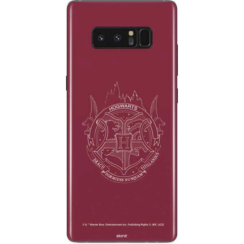 Wizarding Worlds Harry Potter Hogwarts Crest Galaxy Note 8 Skin
