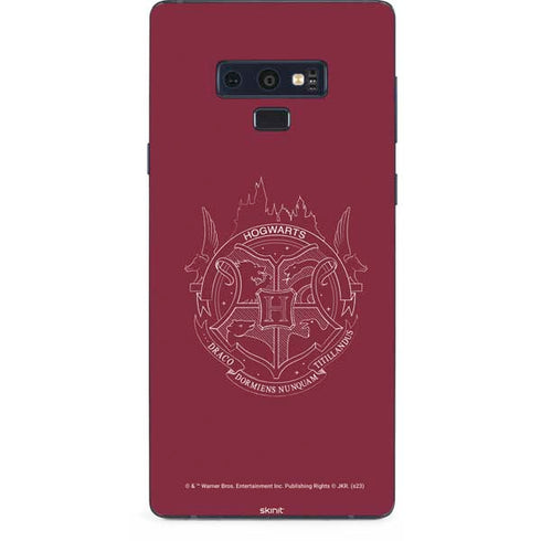 Wizarding Worlds Harry Potter Hogwarts Crest Galaxy Note 9 Skin