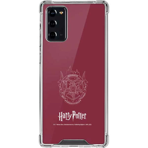 Wizarding Worlds Harry Potter Hogwarts Crest Galaxy Note20 5G Clear Case