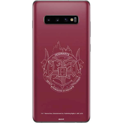 Wizarding Worlds Harry Potter Hogwarts Crest Galaxy S10 Plus Skin