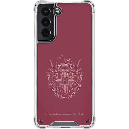Wizarding Worlds Harry Potter Hogwarts Crest Galaxy S21 5G Clear Case