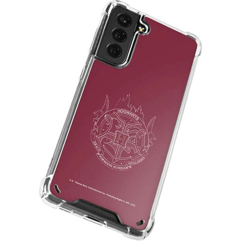 Wizarding Worlds Harry Potter Hogwarts Crest Galaxy S21 5G Clear Case