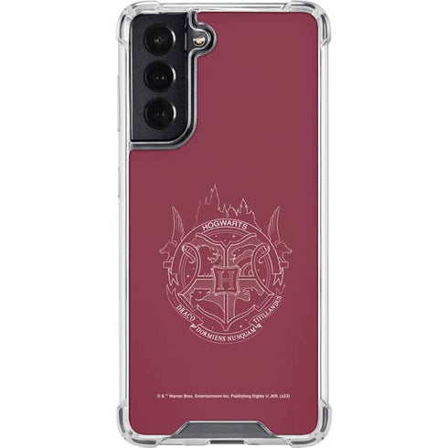 Wizarding Worlds Harry Potter Hogwarts Crest Galaxy S22 Clear Case