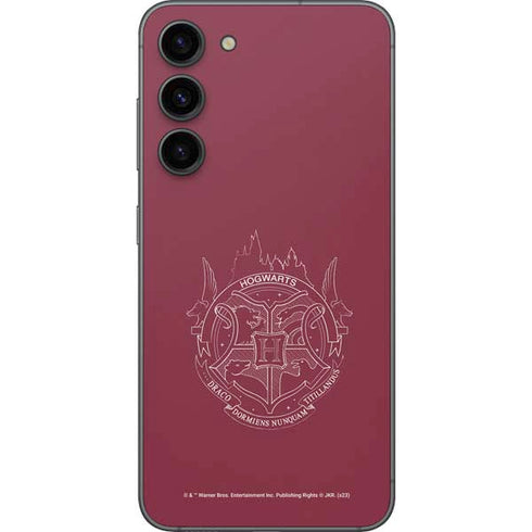Wizarding Worlds Harry Potter Hogwarts Crest Galaxy S23 Plus Skin