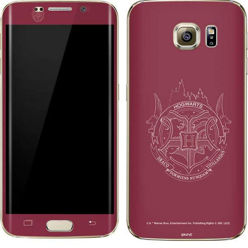 Wizarding Worlds Harry Potter Hogwarts Crest Galaxy S7 Edge Skin
