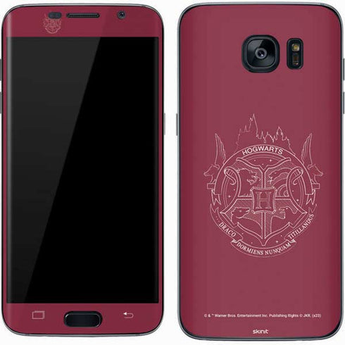 Wizarding Worlds Harry Potter Hogwarts Crest Galaxy S7 Skin