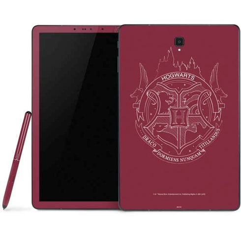 Wizarding Worlds Harry Potter Hogwarts Crest Samsung Galaxy Tab Skin