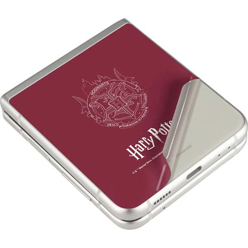 Wizarding Worlds Harry Potter Hogwarts Crest Galaxy Z Flip4 5G Skin