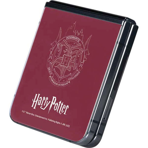 Wizarding Worlds Harry Potter Hogwarts Crest Galaxy Z Flip5 5G Skin