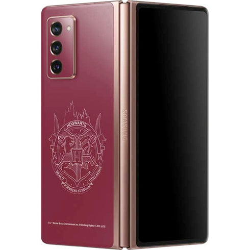 Wizarding Worlds Harry Potter Hogwarts Crest Galaxy Z Fold2 5G Skin