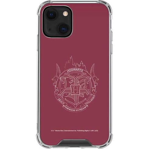 Wizarding Worlds Harry Potter Hogwarts Crest iPhone 14 Clear Case