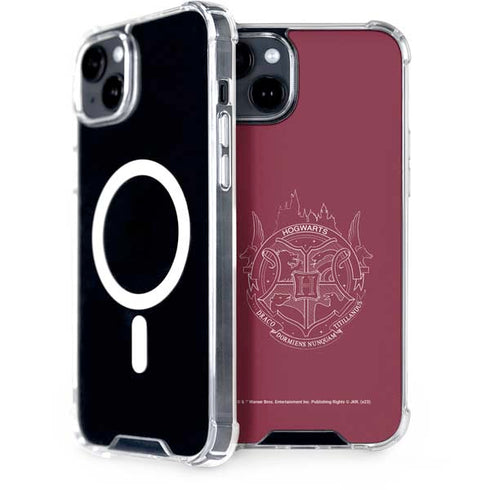 Wizarding Worlds Harry Potter Hogwarts Crest iPhone 14 Plus MagSafe Case